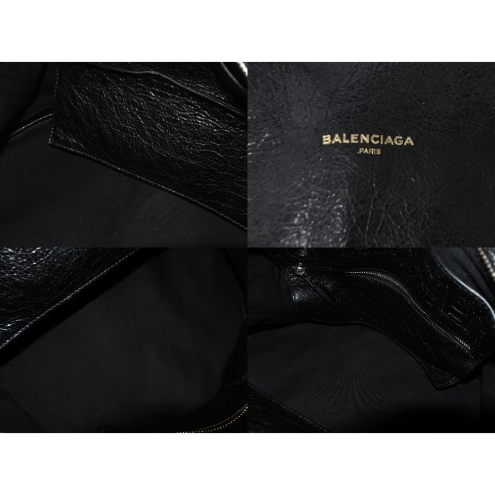 Balenciaga Shoulder Hobo Leather Black Bag Air - Picture 8 of 9